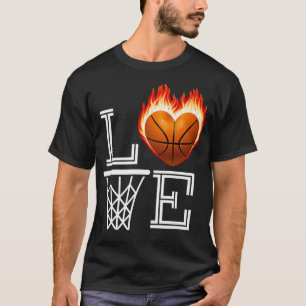 Ich Liebe Basketball Basketball Lover Geschenk für T-Shirt