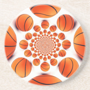 Ich liebe Basketball Sandstein Untersetzer