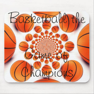 Ich liebe Basketball schönes Spiel der Champions P Mousepad
