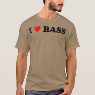 Ich liebe Bass-Geschenk T-Shirt