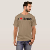Ich liebe Bass-Geschenk T-Shirt (Vorne ganz)