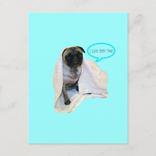 Ich Liebe Bath Time! Postkarte (Vorderseite)