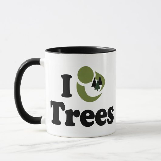 Ich liebe Bäume Tasse (Links)