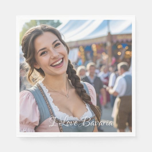 ICH LIEBE BAYERN SERVIETTE (Vorderseite)