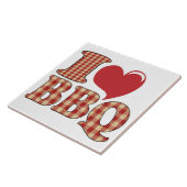 Ich liebe BBQ Fliese (Seite)