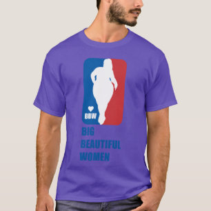 Ich liebe BBW große schöne Frauen BBW Zitate T-Shirt