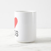 Ich liebe Beine Kaffeetasse (Mittel)