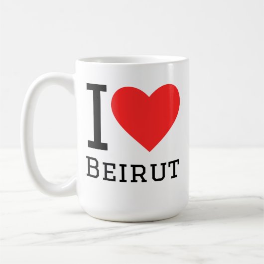 Ich liebe Beirut Kaffeetasse (Links)