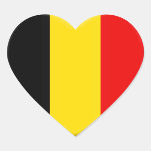 Ich liebe Belgien Herz-Aufkleber