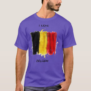 Ich Liebe Belgien Meine Zuhause Mein Land T-Shirt