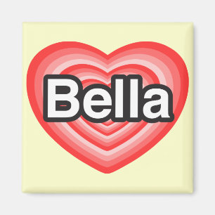 Ich Liebe Bella. Ich Liebe dir Bella. Herz Magnet