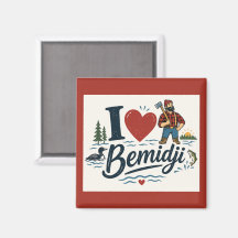 Ich liebe Bemidji Minnesota süßer Paul Bunyan