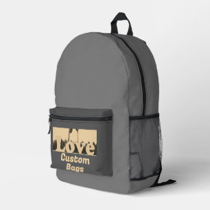 Ich Liebe benutzerdefinierte Flaggen gemacht nur f Bedruckter Rucksack