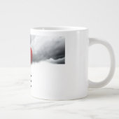 Ich liebe benutzerdefinierter Name Jumbo-Tasse (Rechts)