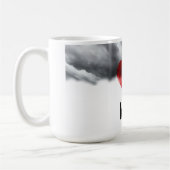 Ich liebe benutzerdefinierter Name Kaffeetasse (Links)