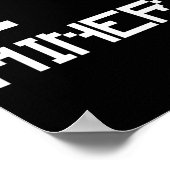 Ich liebe Bergleute Lustiger Bergmann Mining Gamer Poster (Ecke)