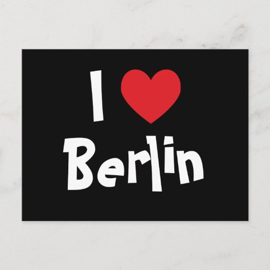 Ich liebe Berlin Postkarte (Vorderseite)