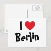 Ich liebe Berlin Postkarte (Vorne/Hinten)