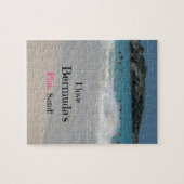 Ich Liebe Bermudas rosa Sand! Puzzle (Horizontal)