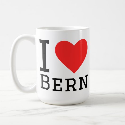 Ich liebe Bern Kaffeetasse (Links)