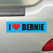 "ICH LIEBE BERNIE" AUTOAUFKLEBER (Auf Auto)