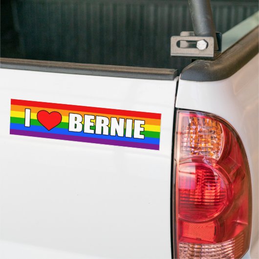 "ICH LIEBE BERNIE" AUTOAUFKLEBER (Auf Lkw)