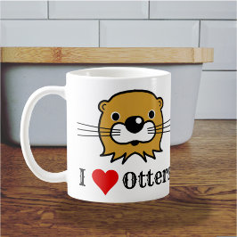 Ich Liebe. Bessere Wertschätzung. Lieben Otters Kaffeetasse