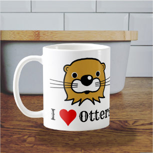 Ich Liebe. Bessere Wertschätzung. Lieben Otters Kaffeetasse