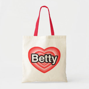 Ich Liebe Betty. Ich Liebe dir Betty. Herz Tragetasche