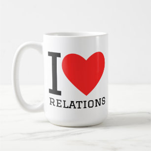 Ich liebe Beziehungen Kaffeetasse