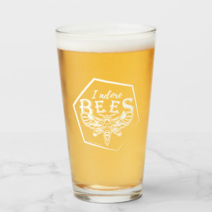 Ich liebe Bienenglas Glas