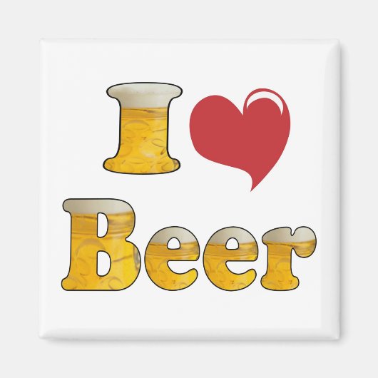 Ich liebe Bier Magnet (Vorne)