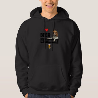 Ich Liebe Bier und mein Beagle Mama Vater Jagd Hun Hoodie