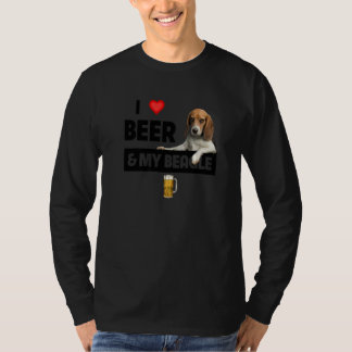 Ich Liebe Bier und mein Beagle Mama Vater Jagd Hun T-Shirt