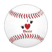 Ich liebe Bierdesign Baseball (Rückseite)