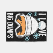 Ich Liebe Big Dumps Snowboarder Snowboarder Freest Fleecedecke (Vorderseite (Horizontal))