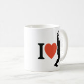 Ich liebe Bigfoot Rock On Kaffeetasse (VorderseiteRechts)