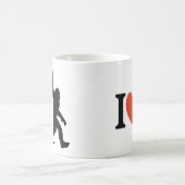 Ich liebe Bigfoot Rock On Kaffeetasse (Mittel)