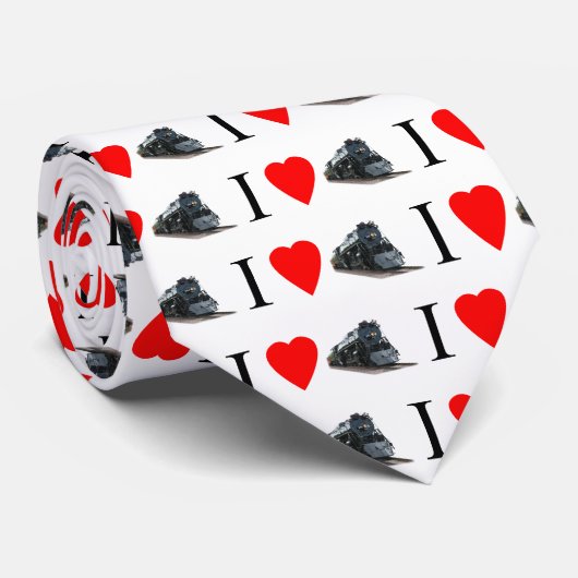 "Ich Liebe bilde" Krawatte aus (Gerollt)