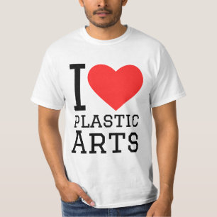 Ich liebe bildende Kunst T-Shirt
