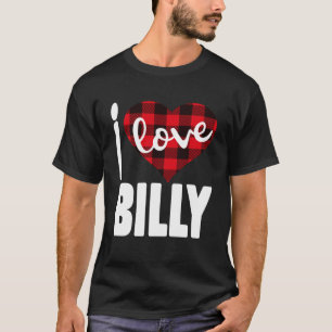 Ich Liebe Billy Valentine's Day für ihre Girls T-Shirt