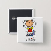 Ich liebe Bingo Button (Vorne & Hinten)