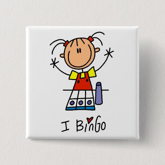 Ich liebe Bingo Button (Vorderseite)