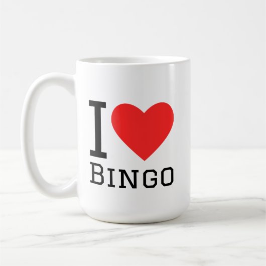 Ich liebe Bingo Kaffeetasse (Links)