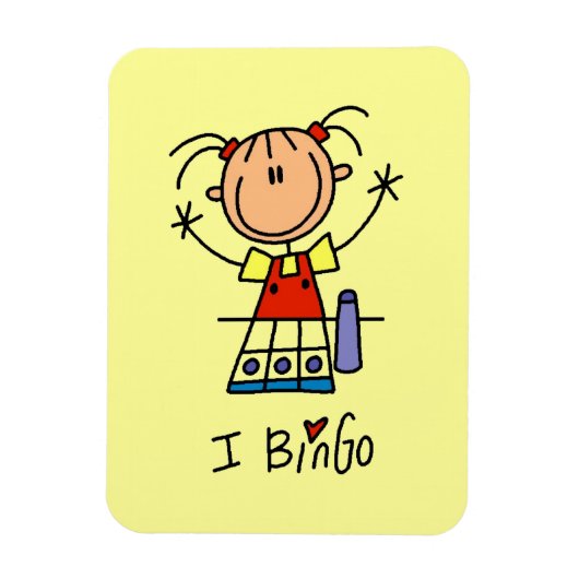 Ich liebe Bingo Magnet (Vertikal)