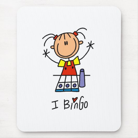 Ich liebe Bingo Mousepad (Vorne)
