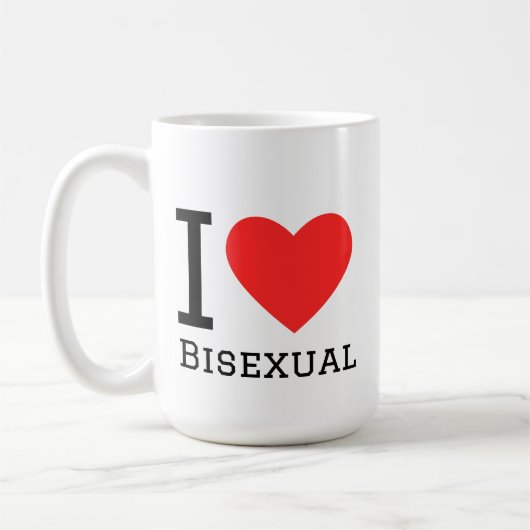 Ich liebe bisexuell kaffeetasse (Links)