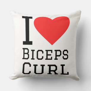 Ich liebe Bizepscurls Kissen
