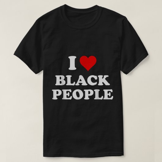 Ich Liebe Black People T-Shirt (Design vorne)