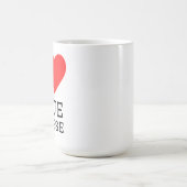 Ich liebe Blauschimmelkäse Kaffeetasse (Mittel)